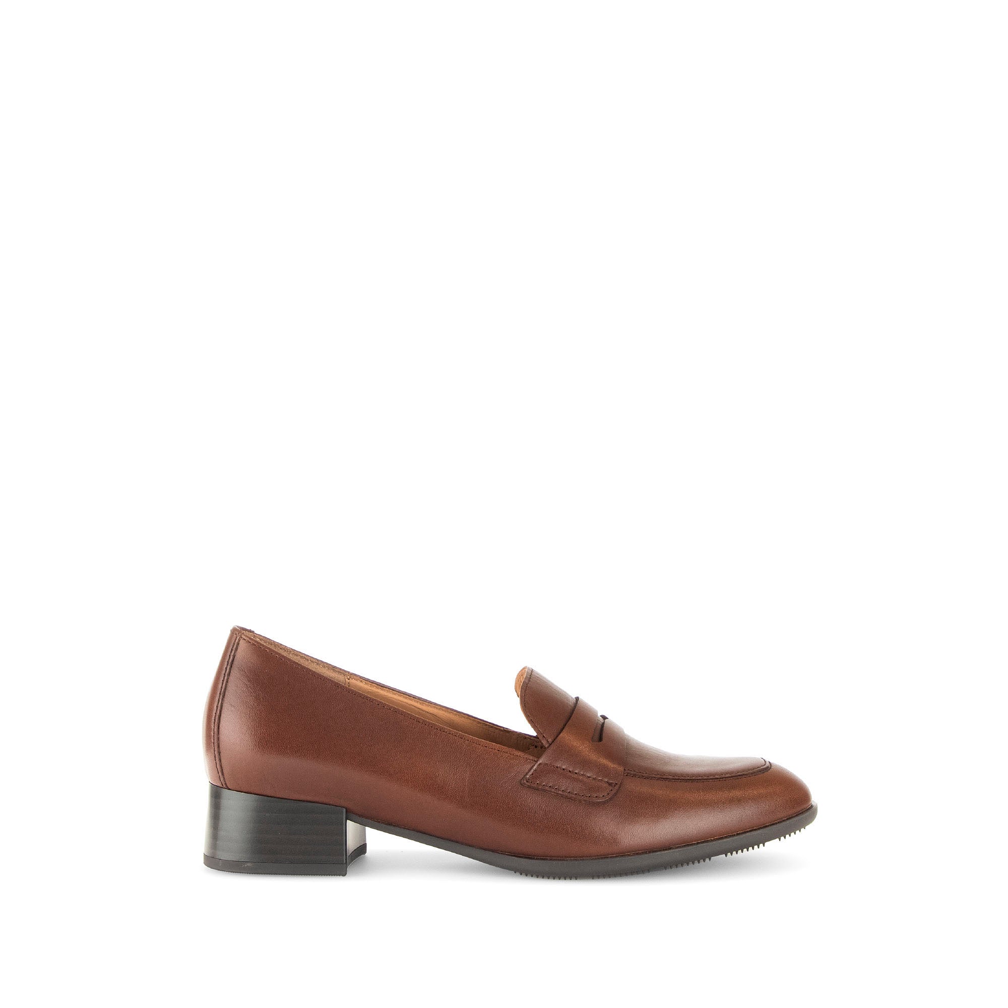 Mocassins en cuir à talon décroché block, GABOR