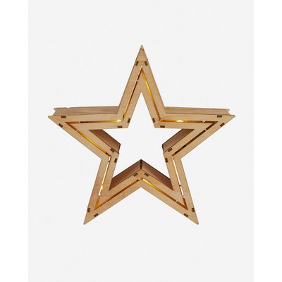 Hanging Wooden Star Lamp SO'HOME
