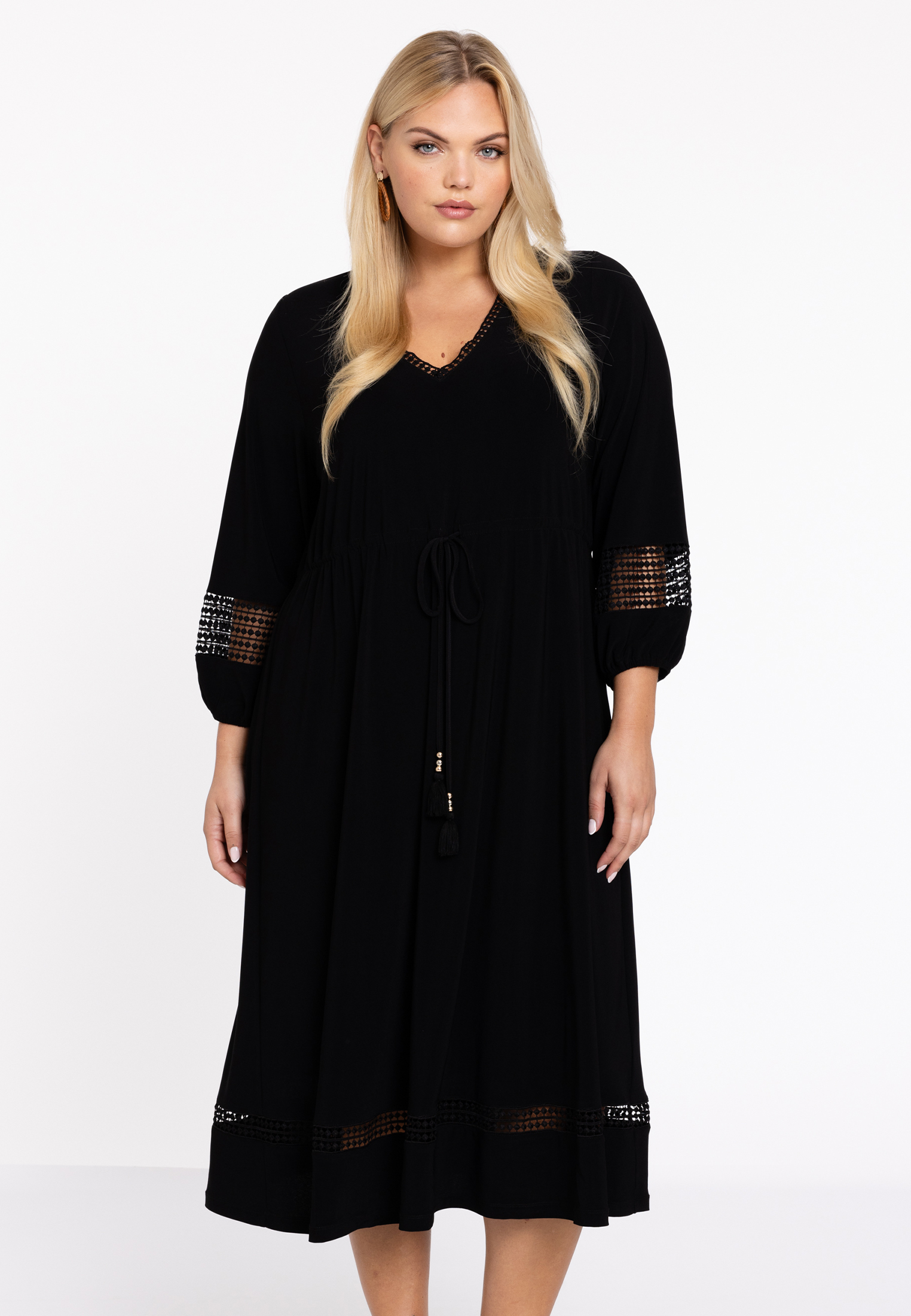 Robe avec ficelle à la taille, YOEK