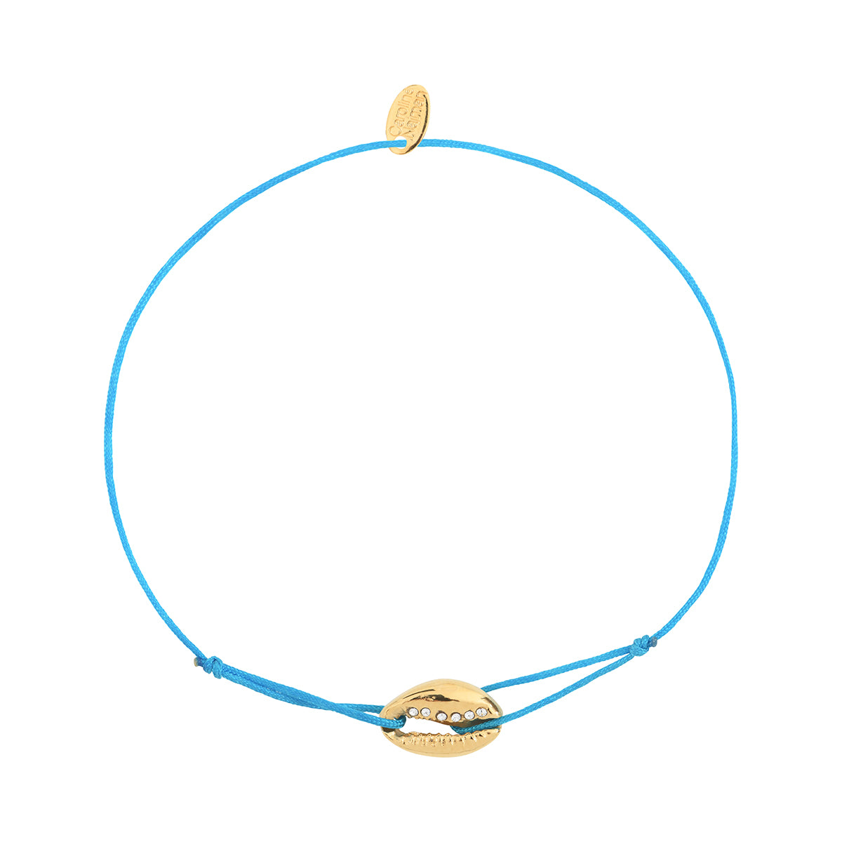 Bracelet cordon cauri turquoise, CAROLINE NAJMAN