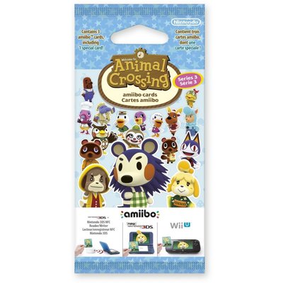 Pack cartes Amiibo 3 cartes Animal Crossing Série 3 NINTENDO