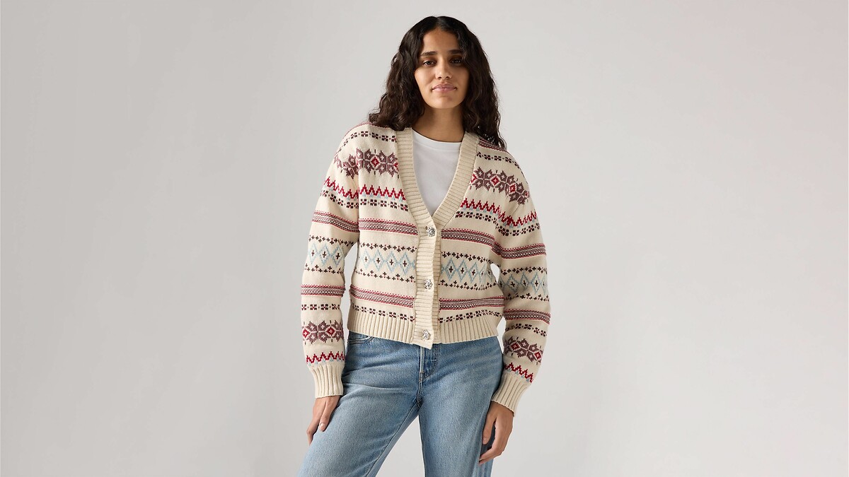 Gilet col V, boutonné, LEVI'S