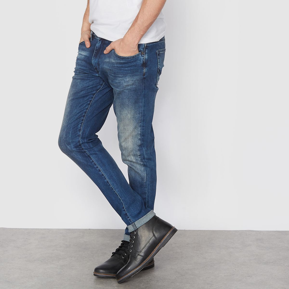 jean slim bleu marine homme