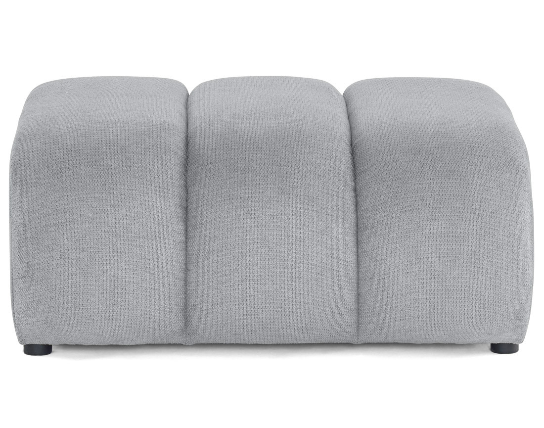 Pouf en tissu texturé, DEBBIE, BEST MOBILIER