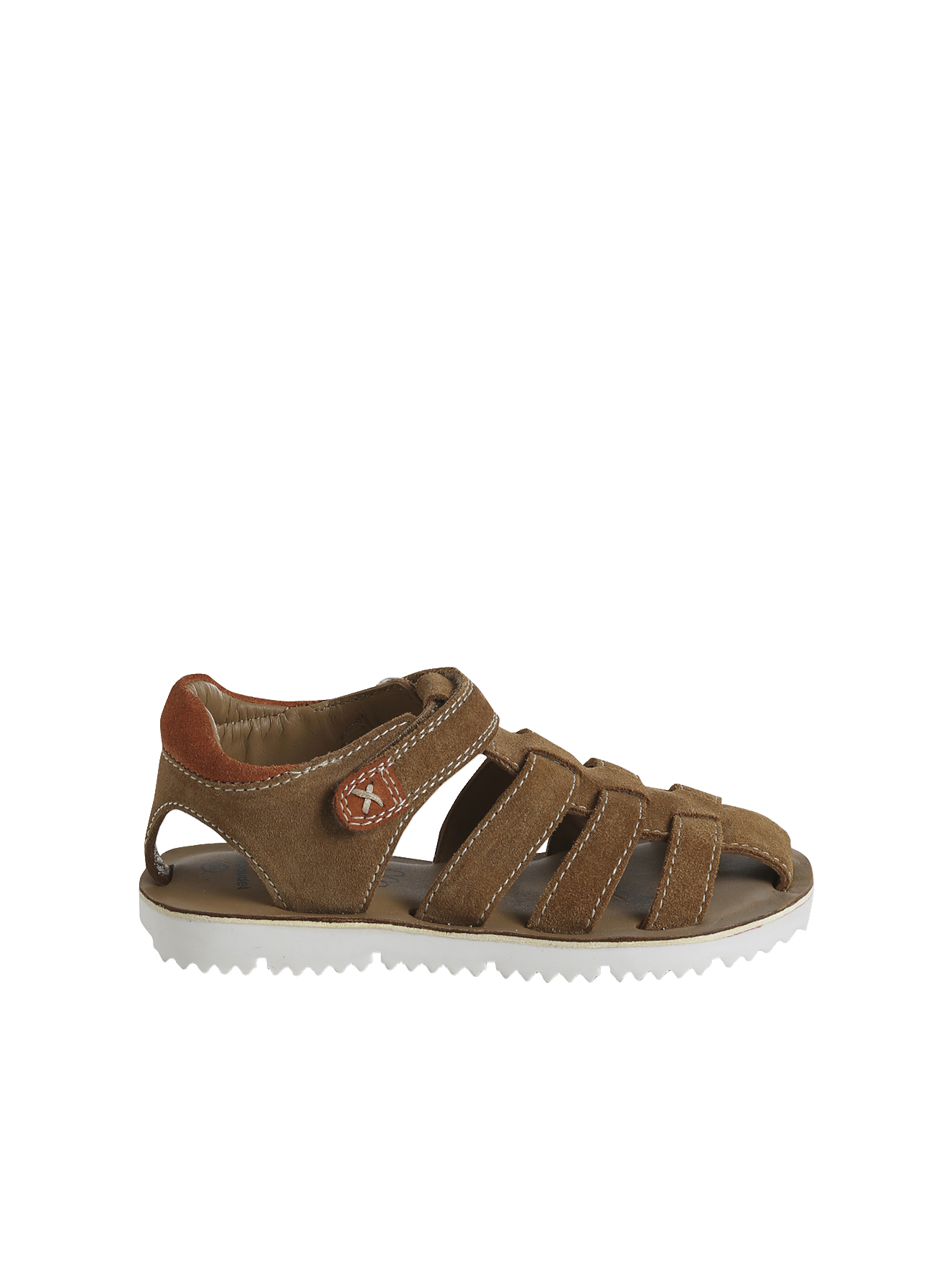 Sandales scratchées cuir collection maternelle, VERTBAUDET