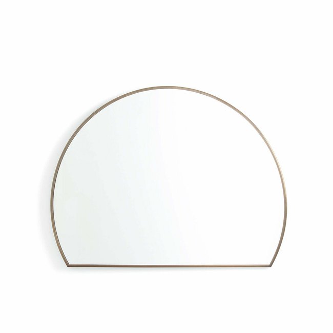 Spiegel Caligone, halbkreisförmig, Metall, H. 60 cm messing antik <span itemprop=