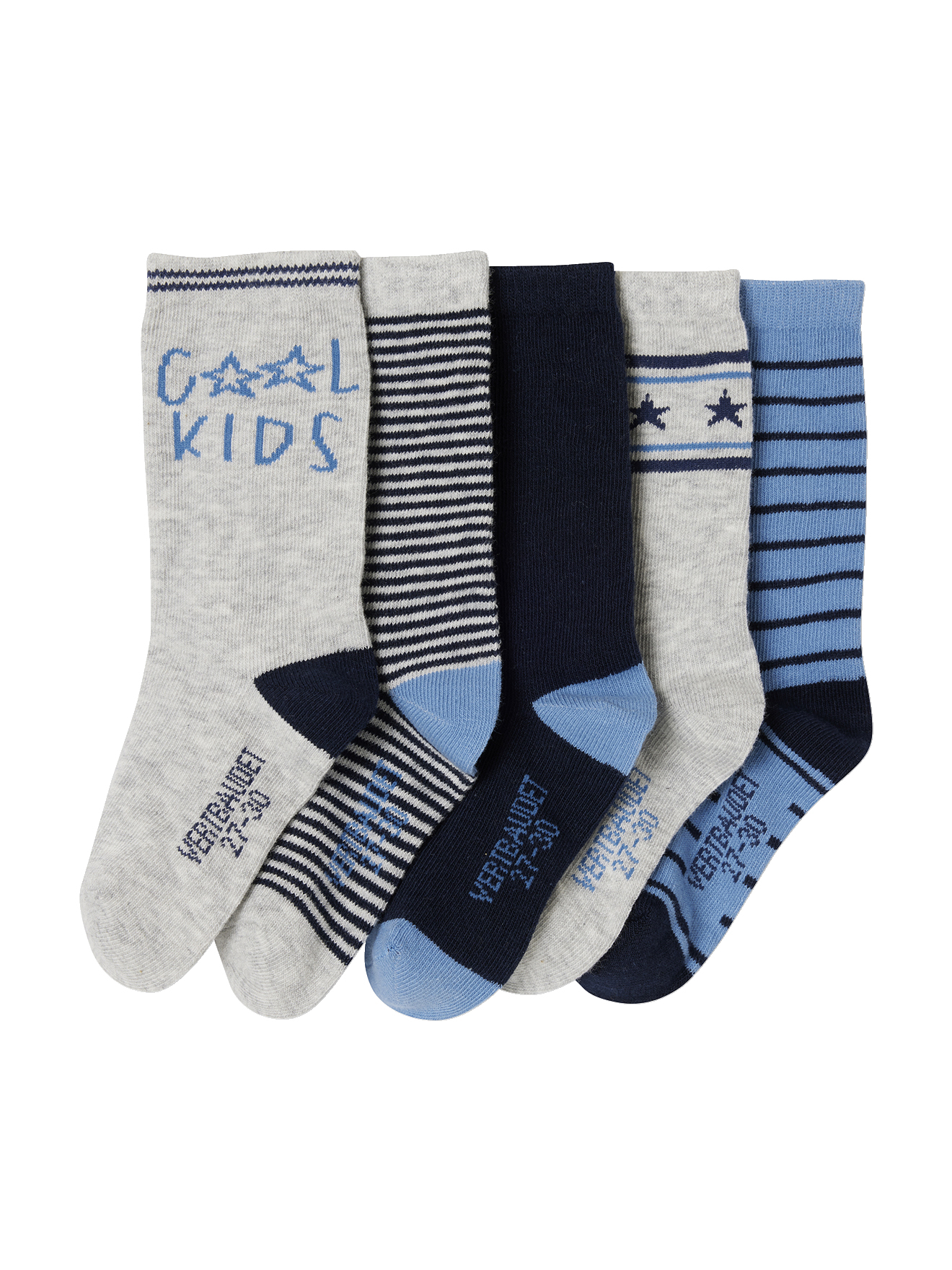 Lot de 5 paires de chaussettes "Cool Kids", VERTBAUDET