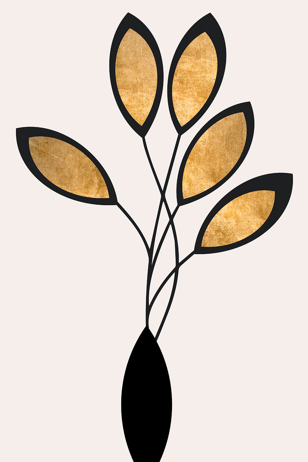 Tableau bouquet de bronze, HEXOA