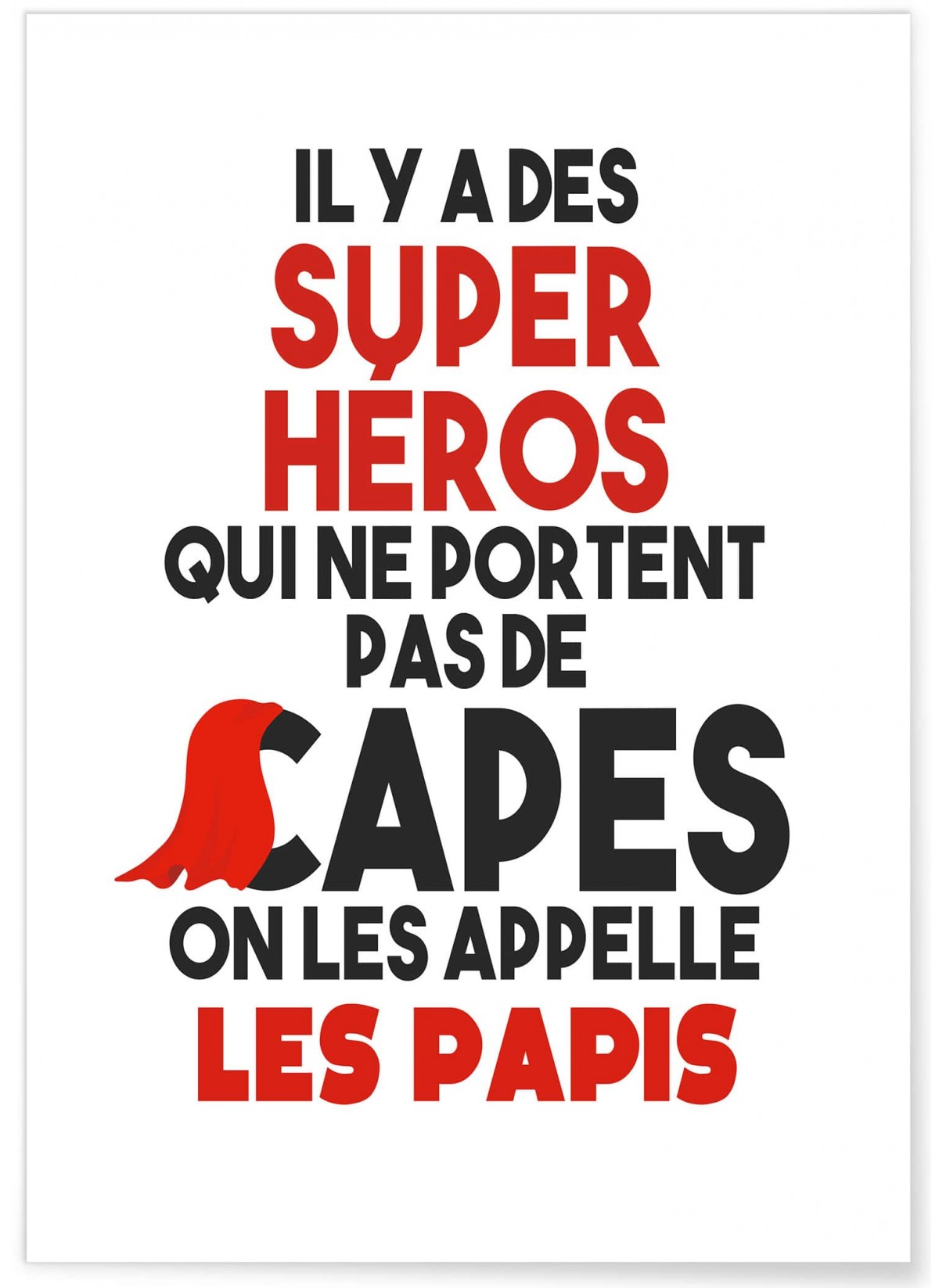 Affiche 'Papis Super Héros', L'AFFICHERIE