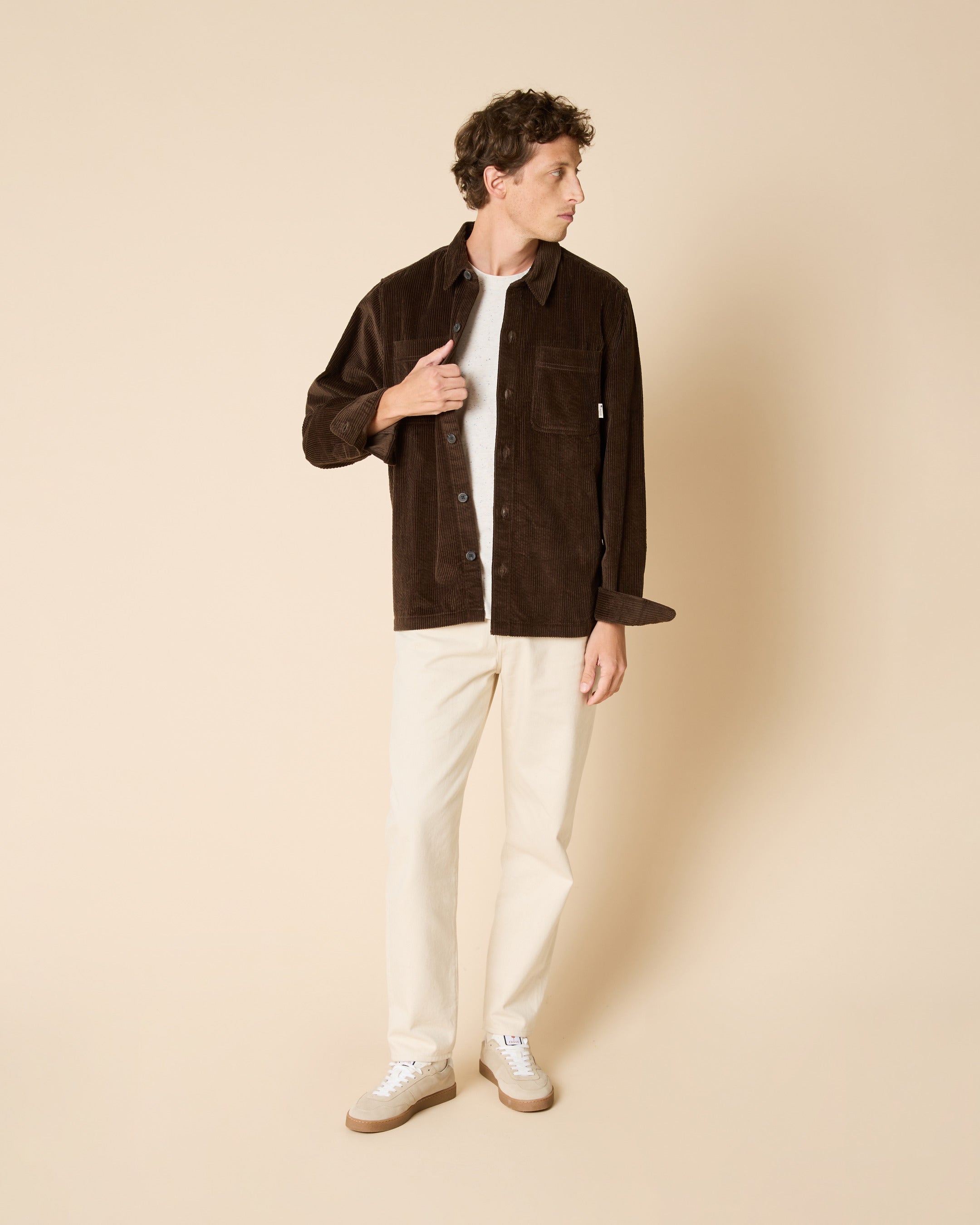 Sur-chemise en velours côtelé, FAGUO