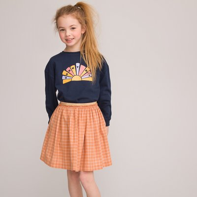 Checked Cotton Skirt, 3-12 Years LA REDOUTE COLLECTIONS