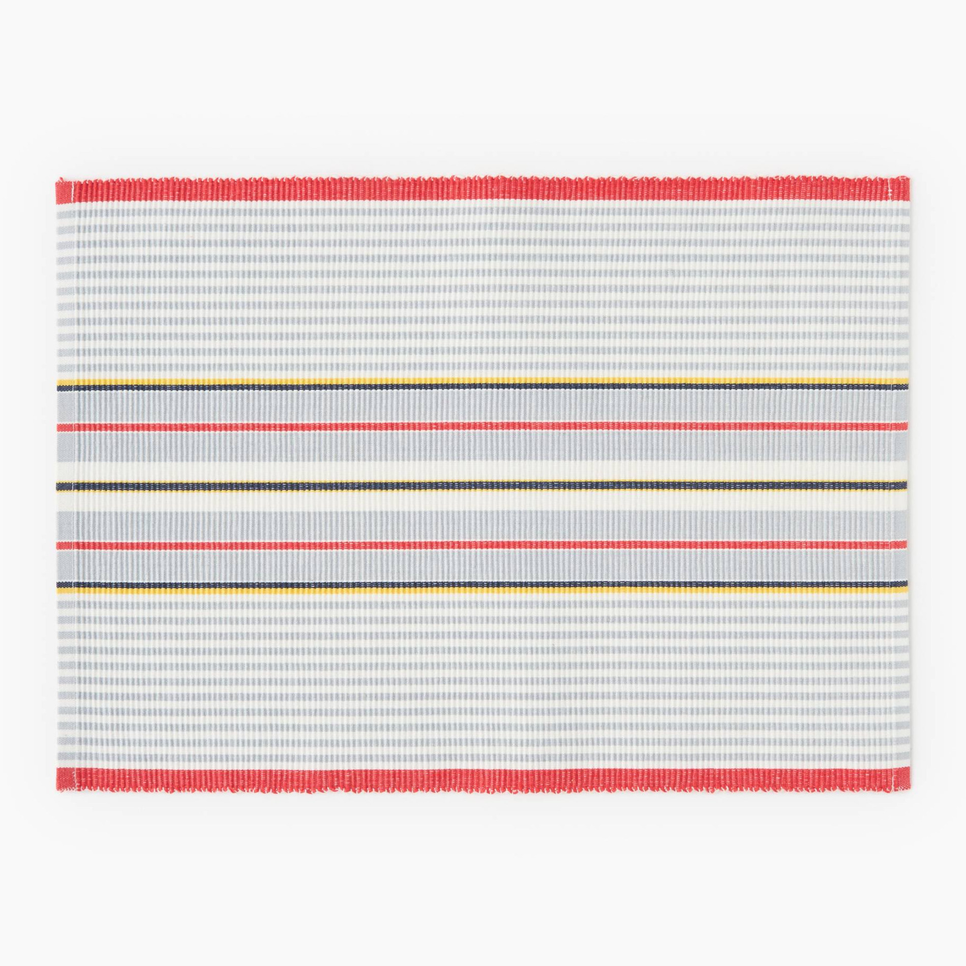 Set de table rectangulaire à rayures, 33x48cm, 100% coton, MONOPRIX