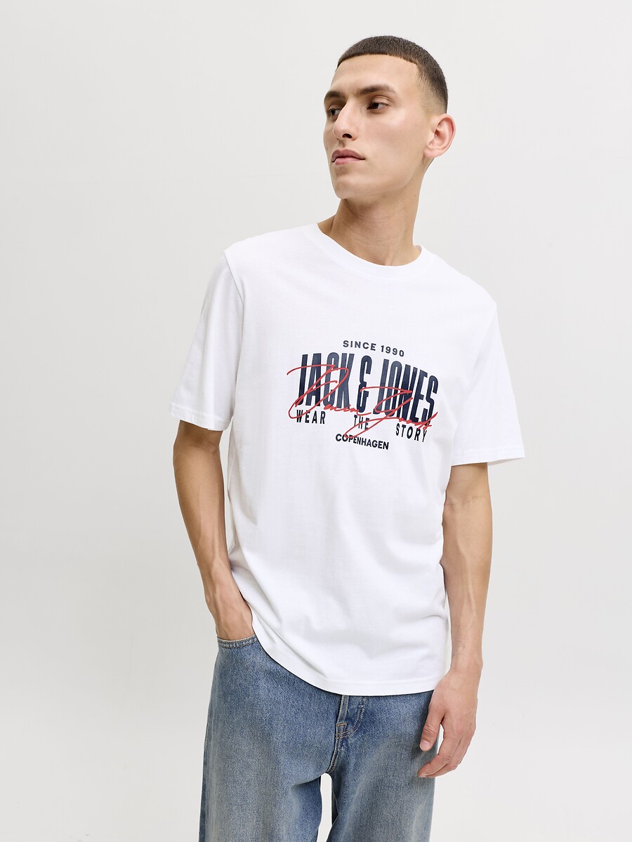 T-shirt manches courtes, col rond, AERO, JACK & JONES