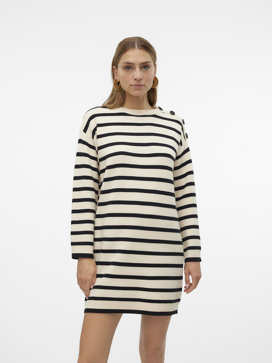 Breton Striped Mini Dress, VERO MODA