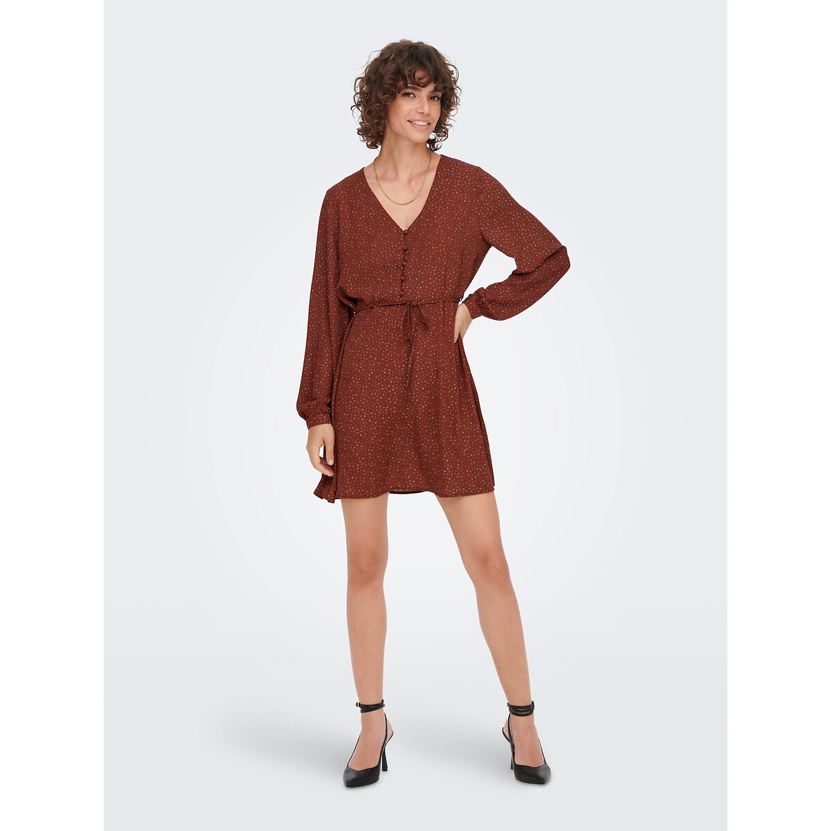 Vestido corte v hotsell corto