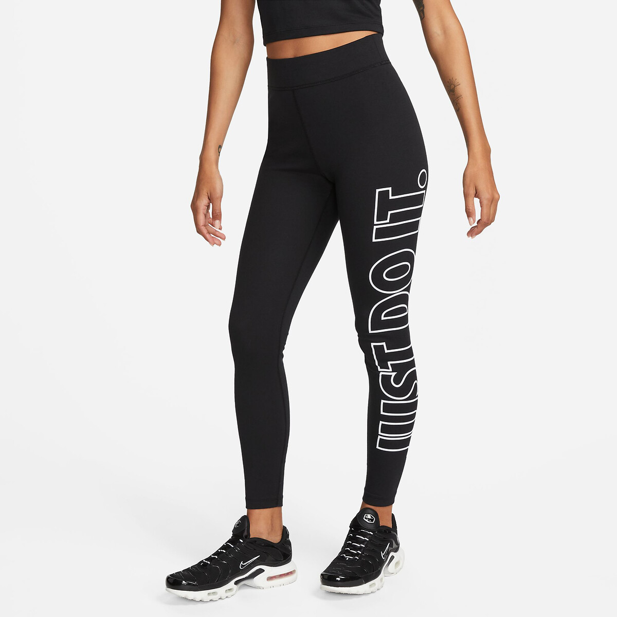 Leggings de cintura subida preto Nike