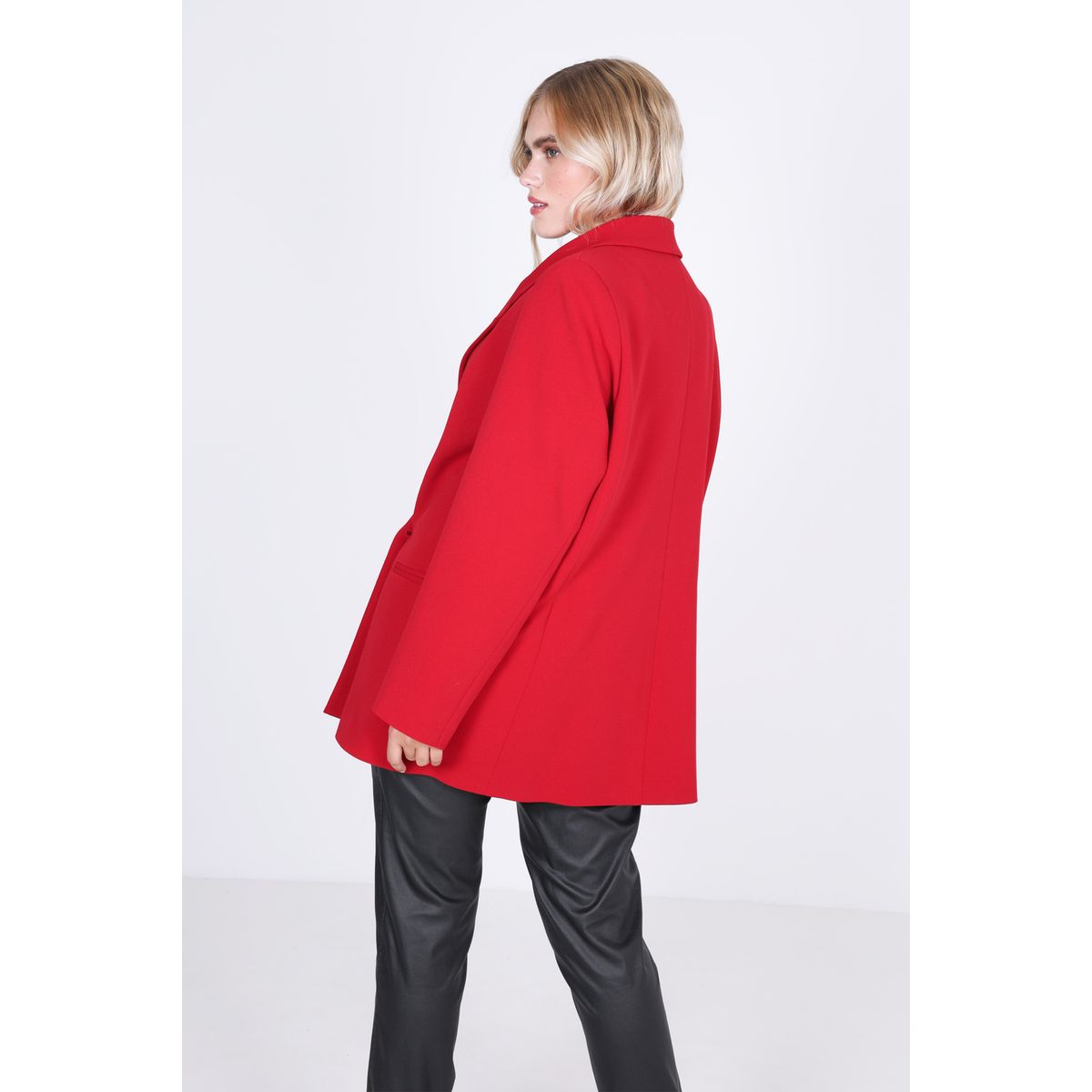 Blouson jean best sale rouge femme