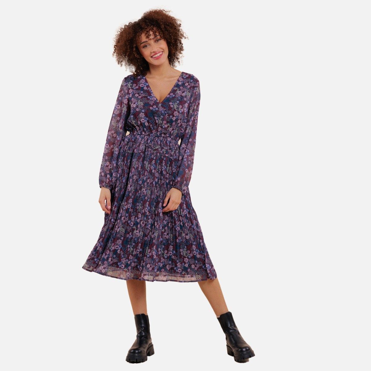 Robe longue croisée discount devant