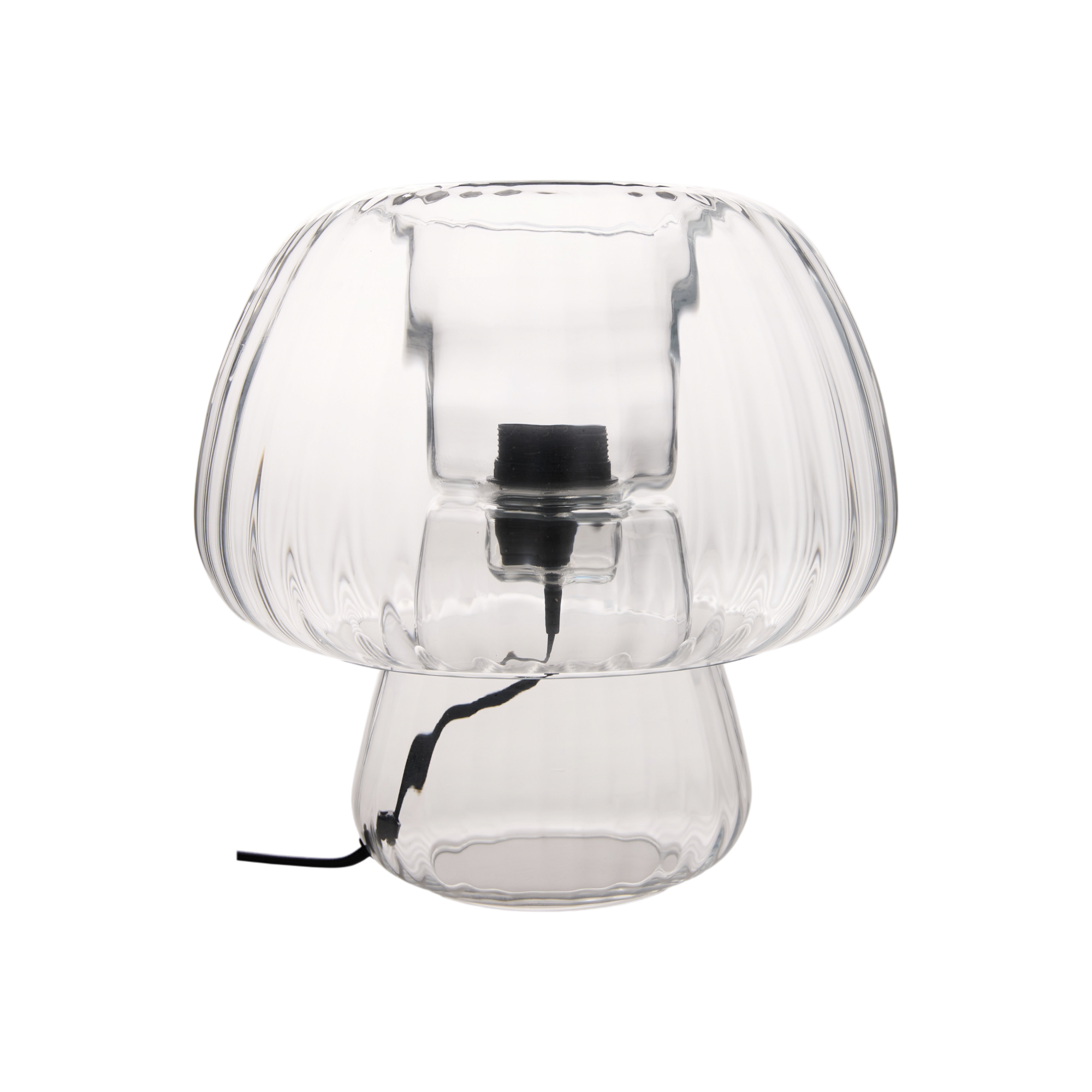 Lampe à poser en verre translucide champignon - CALEB, CAMIF