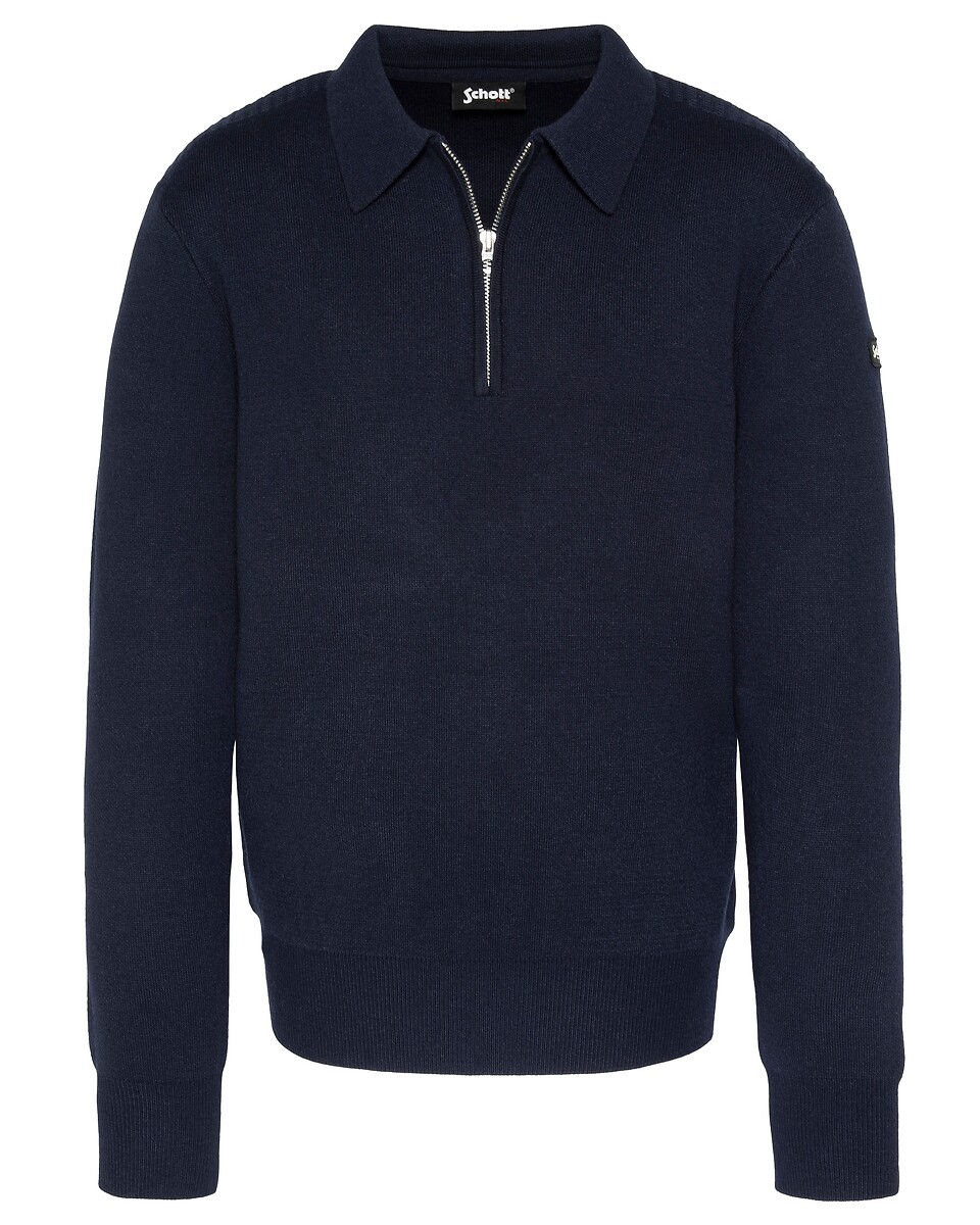 Pull colo polo zippé PLDAMON2, SCHOTT