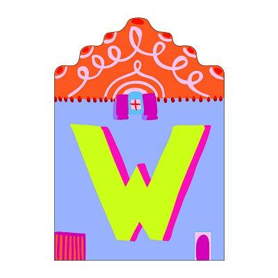 Lettre W maison, DJECO