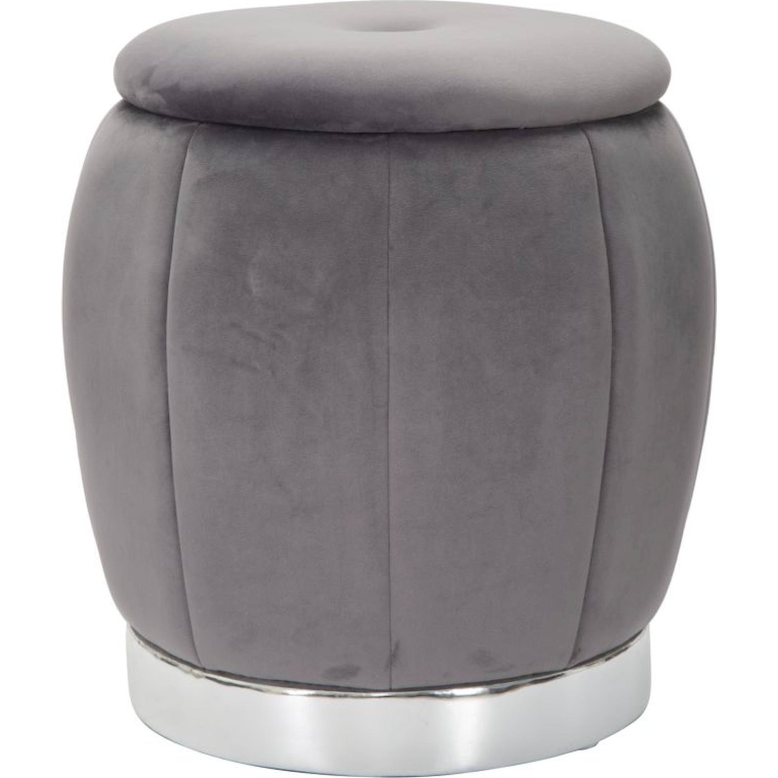 Pouf coffre velours base métal GLAM, RECOLLECTION