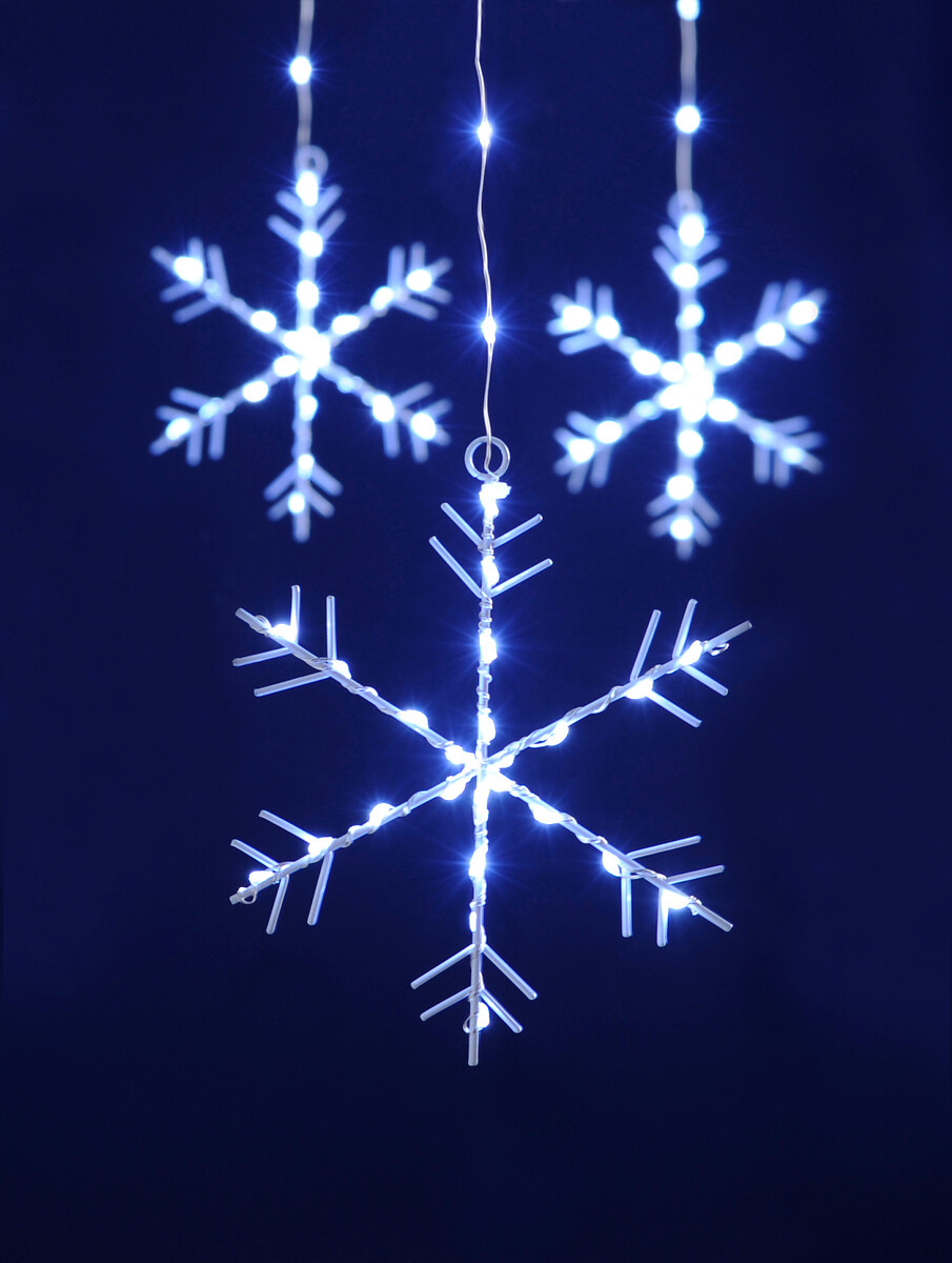 120cm Snowflake Curtain Light, SO'HOME