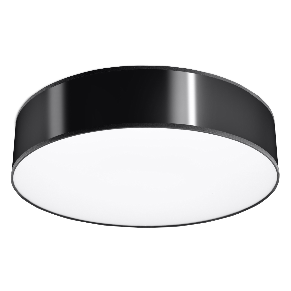 Plafonnier PVC Noir E27 3 Arena, EDEN