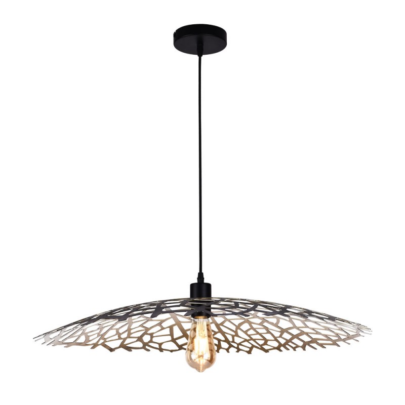 Suspension Leaf Metal Noir Et Or Gm, MILLUMINE