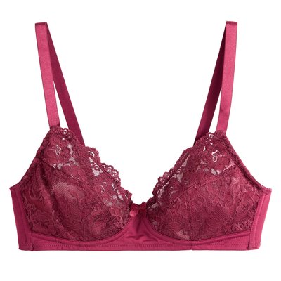 Non-Underwired Full Cup Bra in Lace LA REDOUTE COLLECTIONS