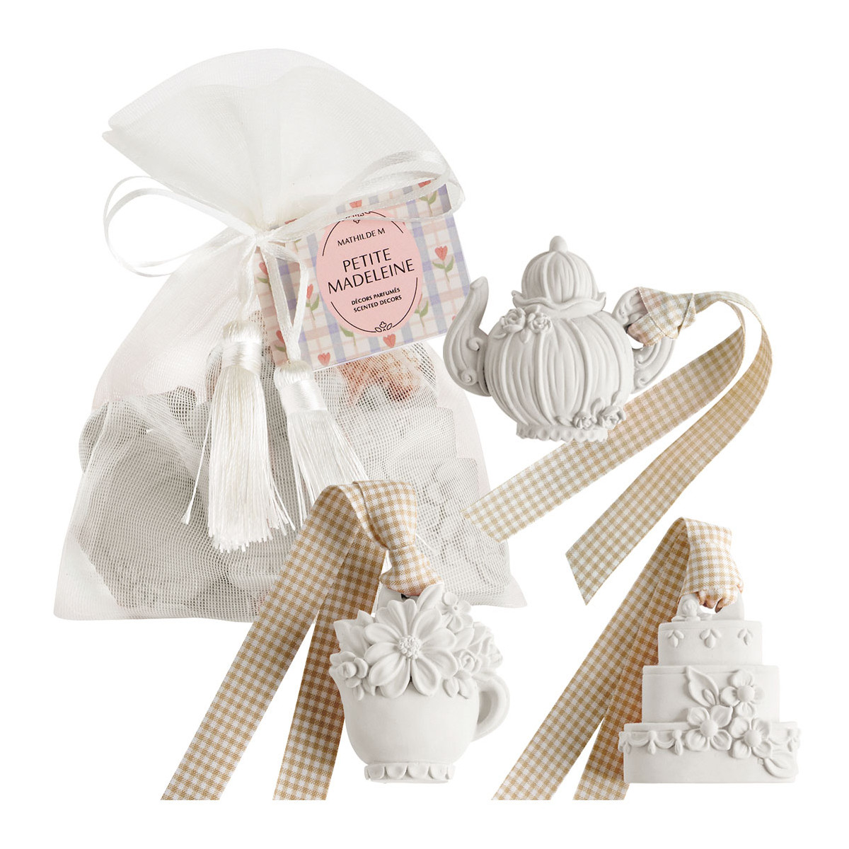 Pochon de 3 décors parfumés Gourmandises d'Été - PETITE MADELEINE, MATHILDE M