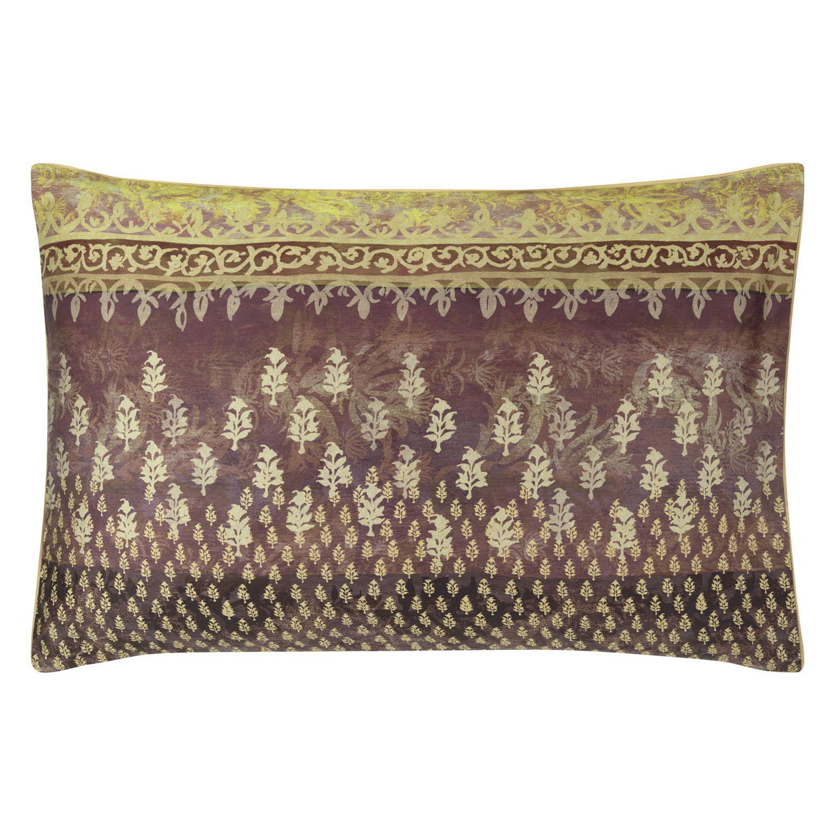 Taie d'oreiller imprimée en satin de coton, KASAVU, DESIGNERS GUILD