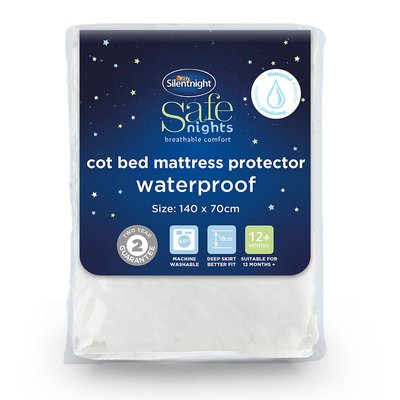 Cot Bed Waterproof Mattress Protector SILENTNIGHT