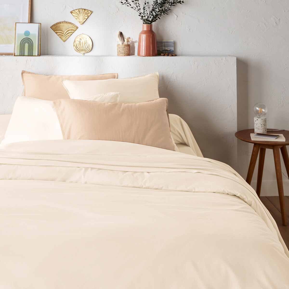 Housse de couette unie en coton lavé, Scenario