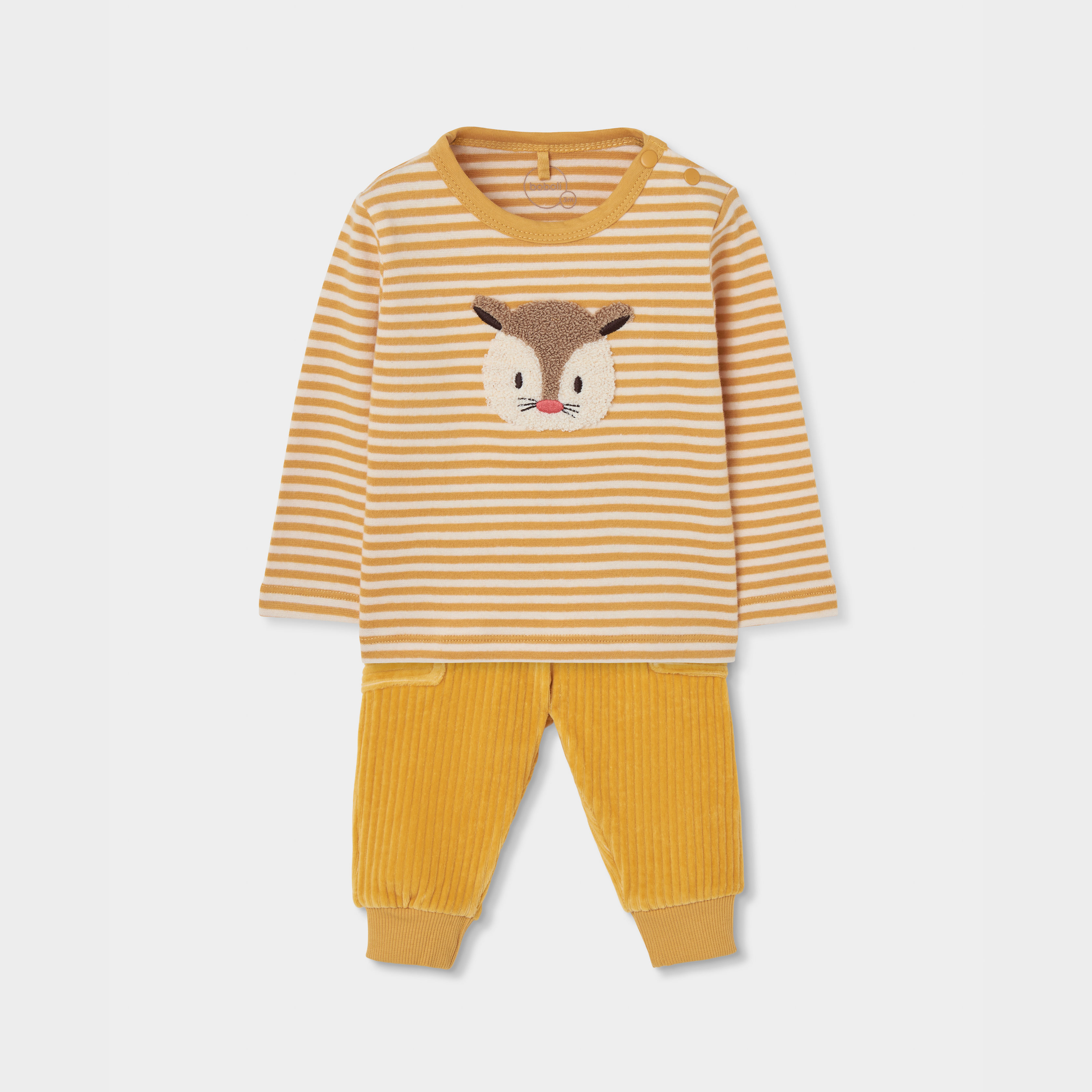 Ensemble bébé garçon maille brodé écureuil, BOBOLI