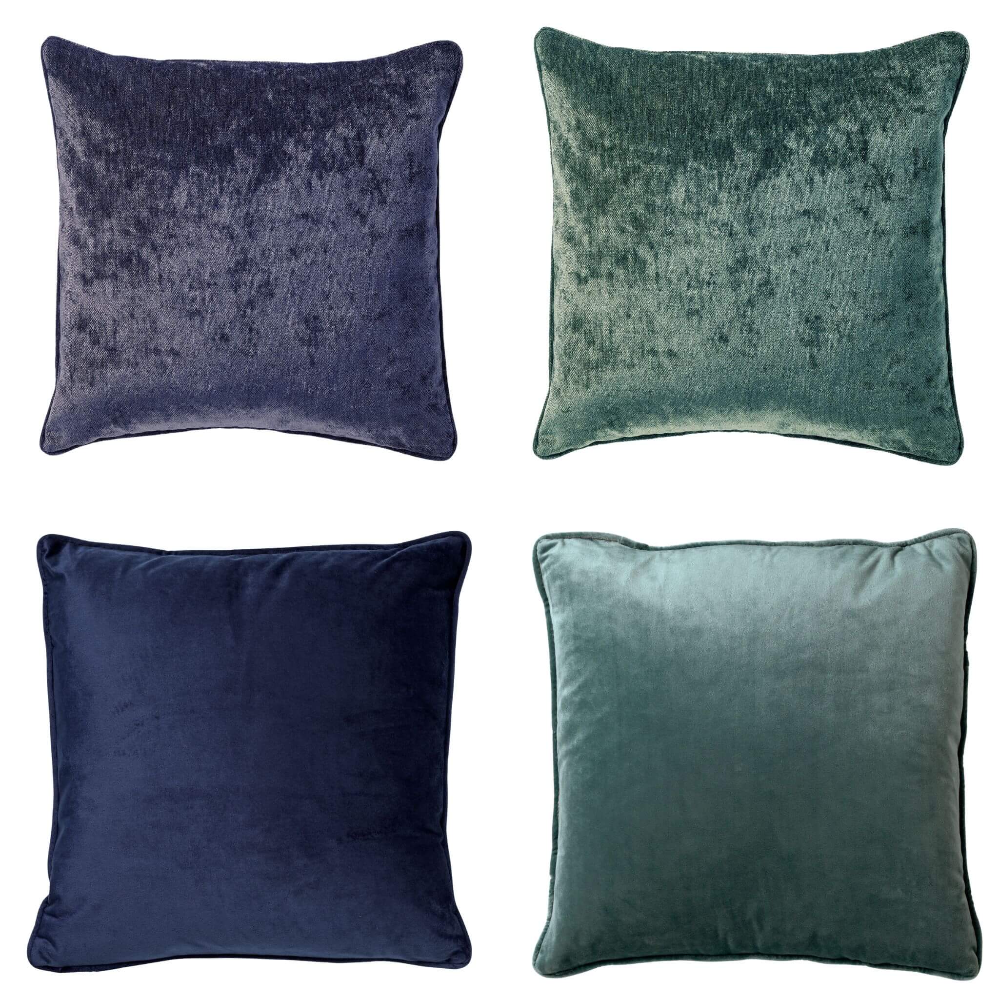 Coussins Velvet Elegance (Lot de 4), DUTCH DECOR