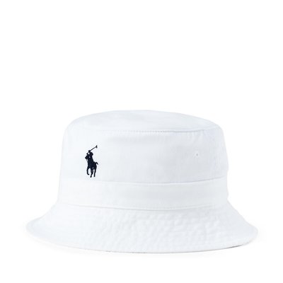 Polo Player Bucket Hat in Cotton POLO RALPH LAUREN