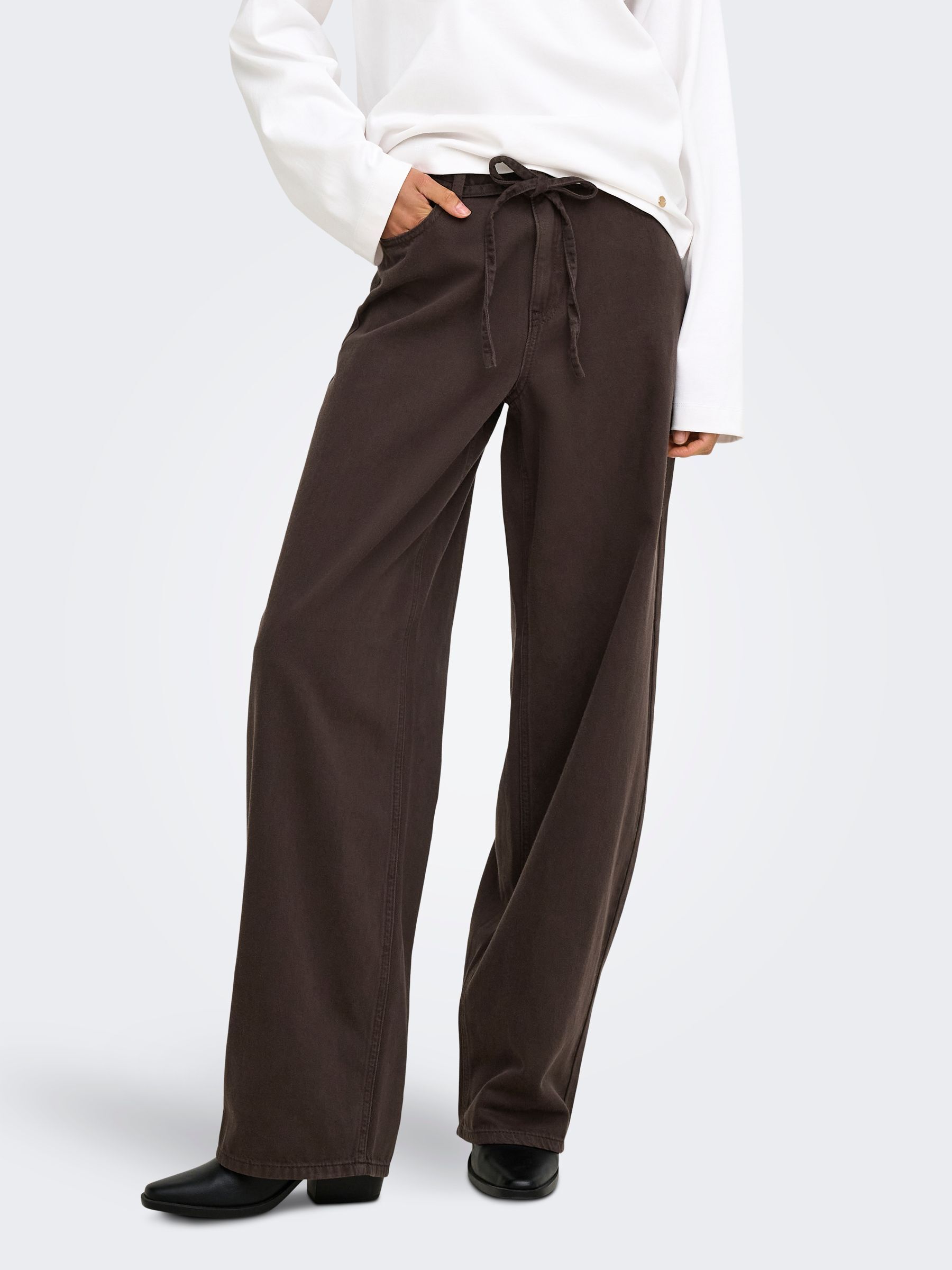 Pantalon À Jambe Large, ONLY