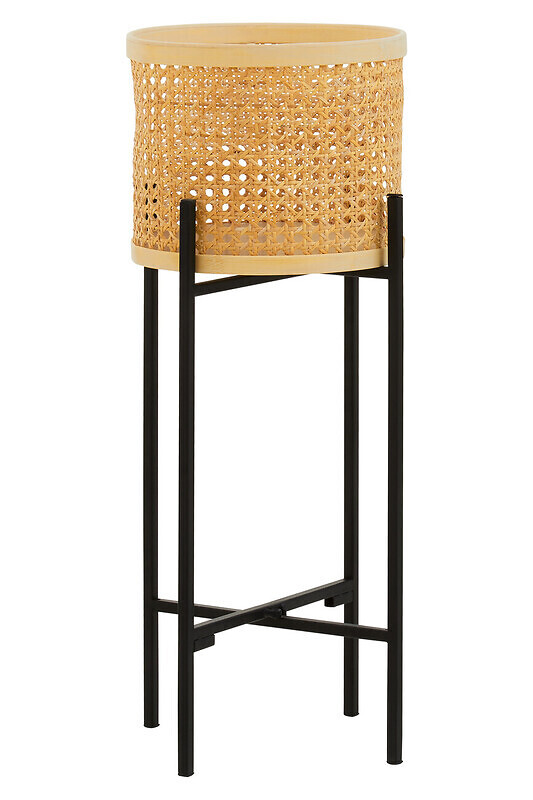 58cm Small Rattan Planter with Metal Stand, SO'HOME