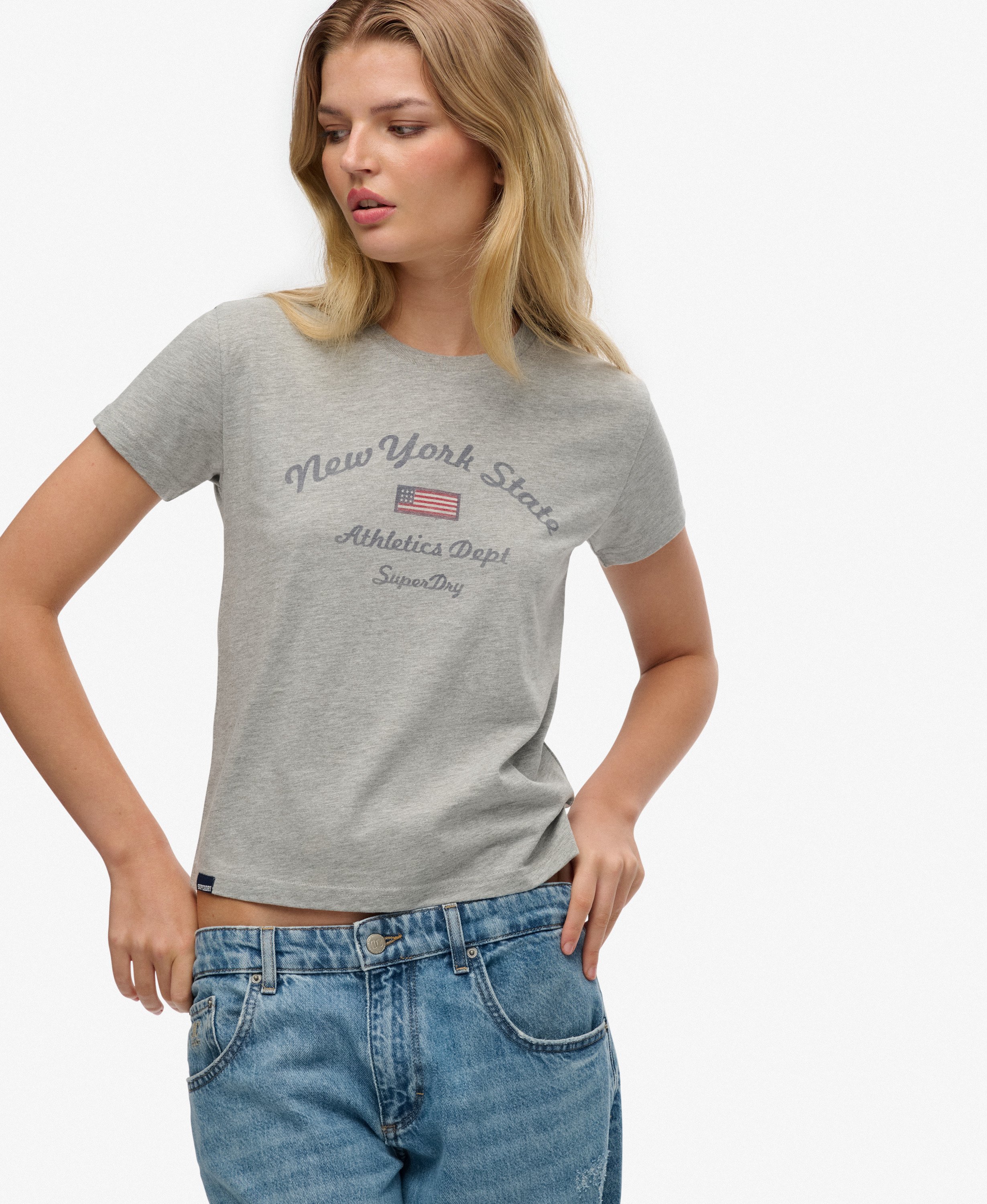 T-shirt Athletic Essentials Graphique Coupe Ajustée, SUPERDRY