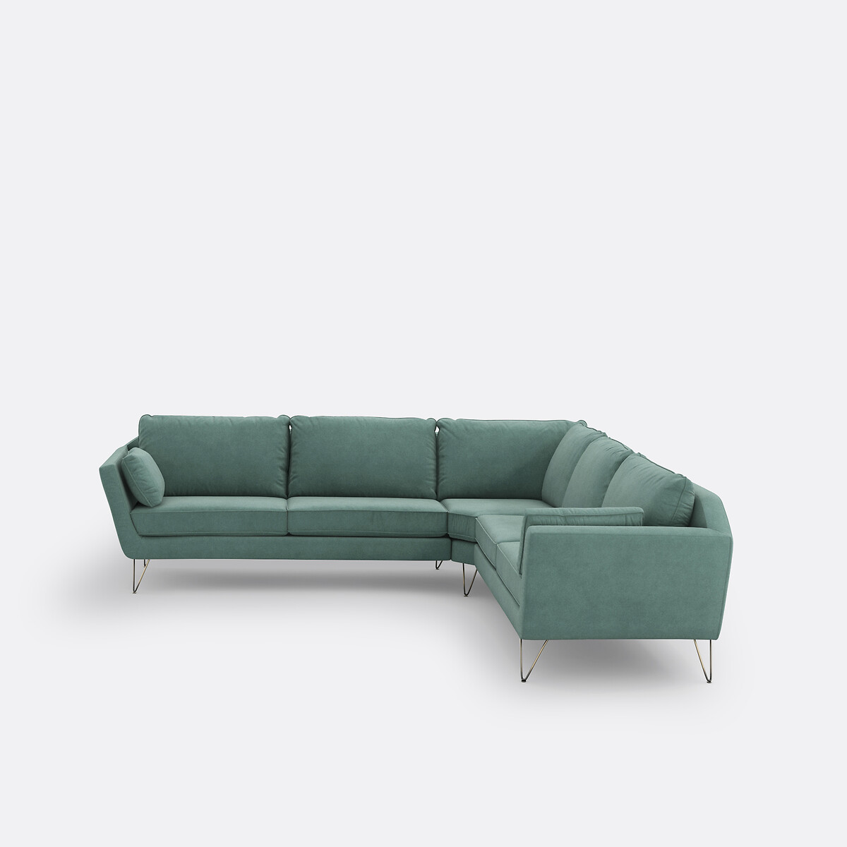 Canapé d’angle XXL en velours, Topim, LA REDOUTE INTERIEURS