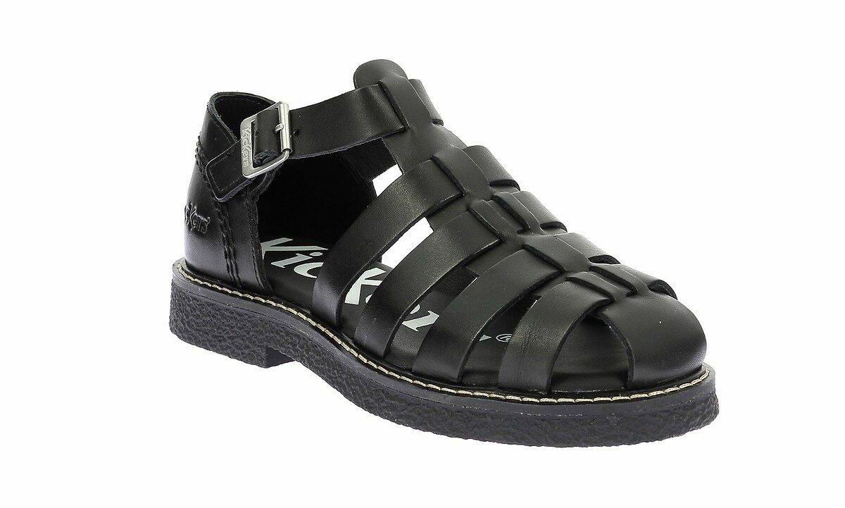Kickers Sandalias de piel melocotón Kick Lergo — photo 2