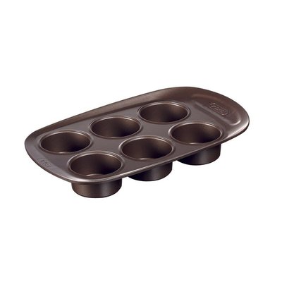 Moule à 6 muffins en métal avec prise en main facile, facile à démouler et nettoyer PYREX
