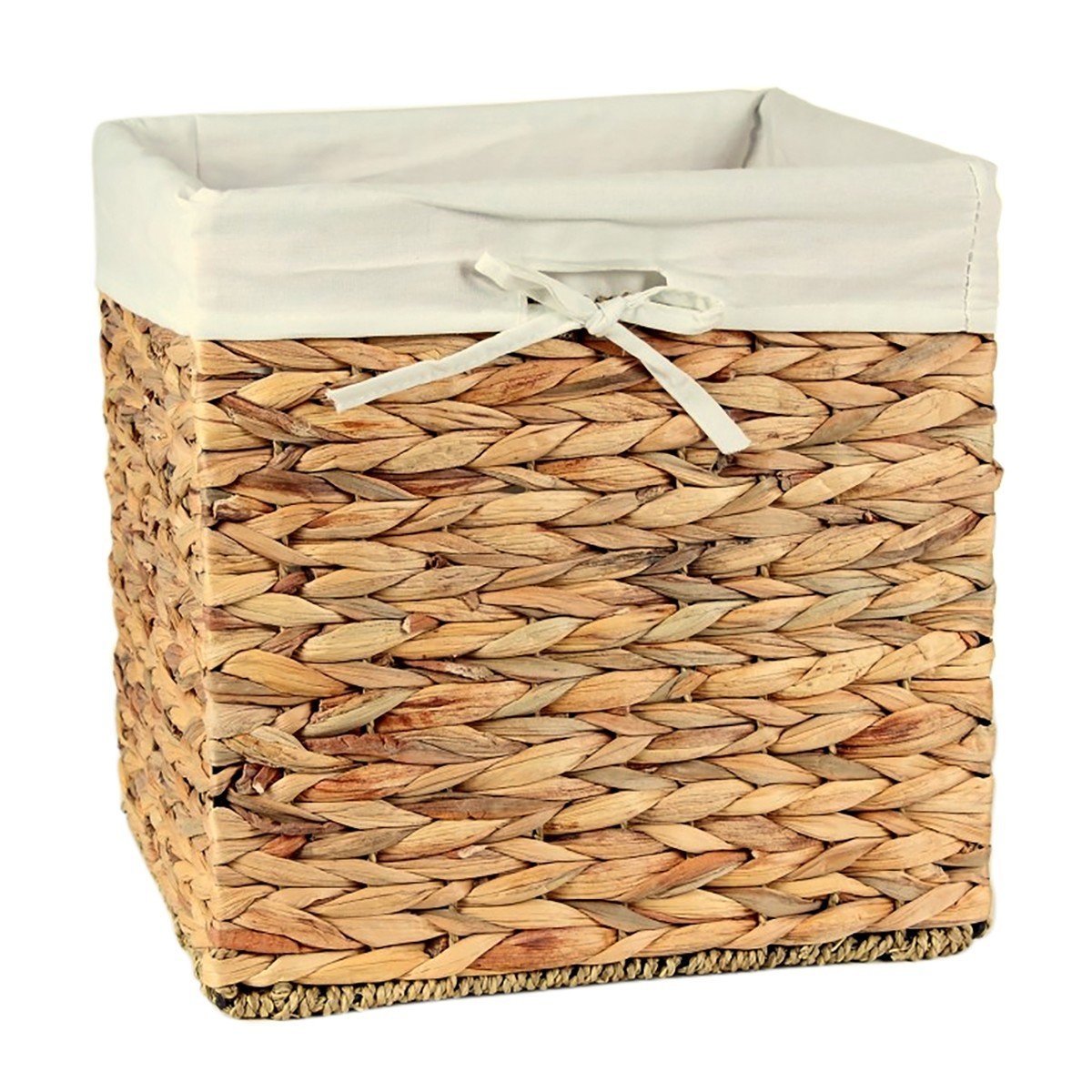 Cube de rangement en jacinthe d'eau - 28x28x28cm, CALICOSY