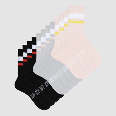 Pack of 6 Pairs of Ecodim Sports Socks in Cotton DIM SPORT