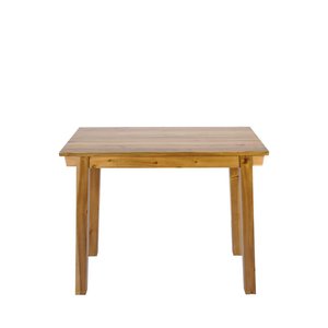Table de bar en acacia H100xL120cm bois foncé - HANOTILO