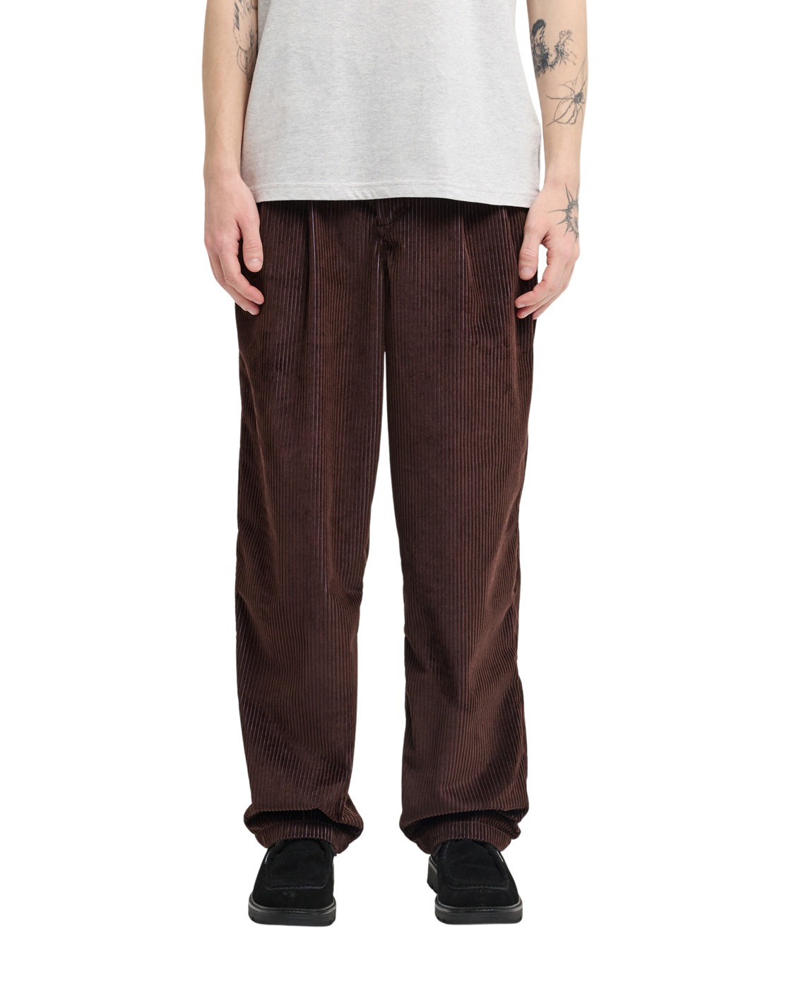 Pantalon en velours BIG PLEATED BI COLOR, ELEMENT