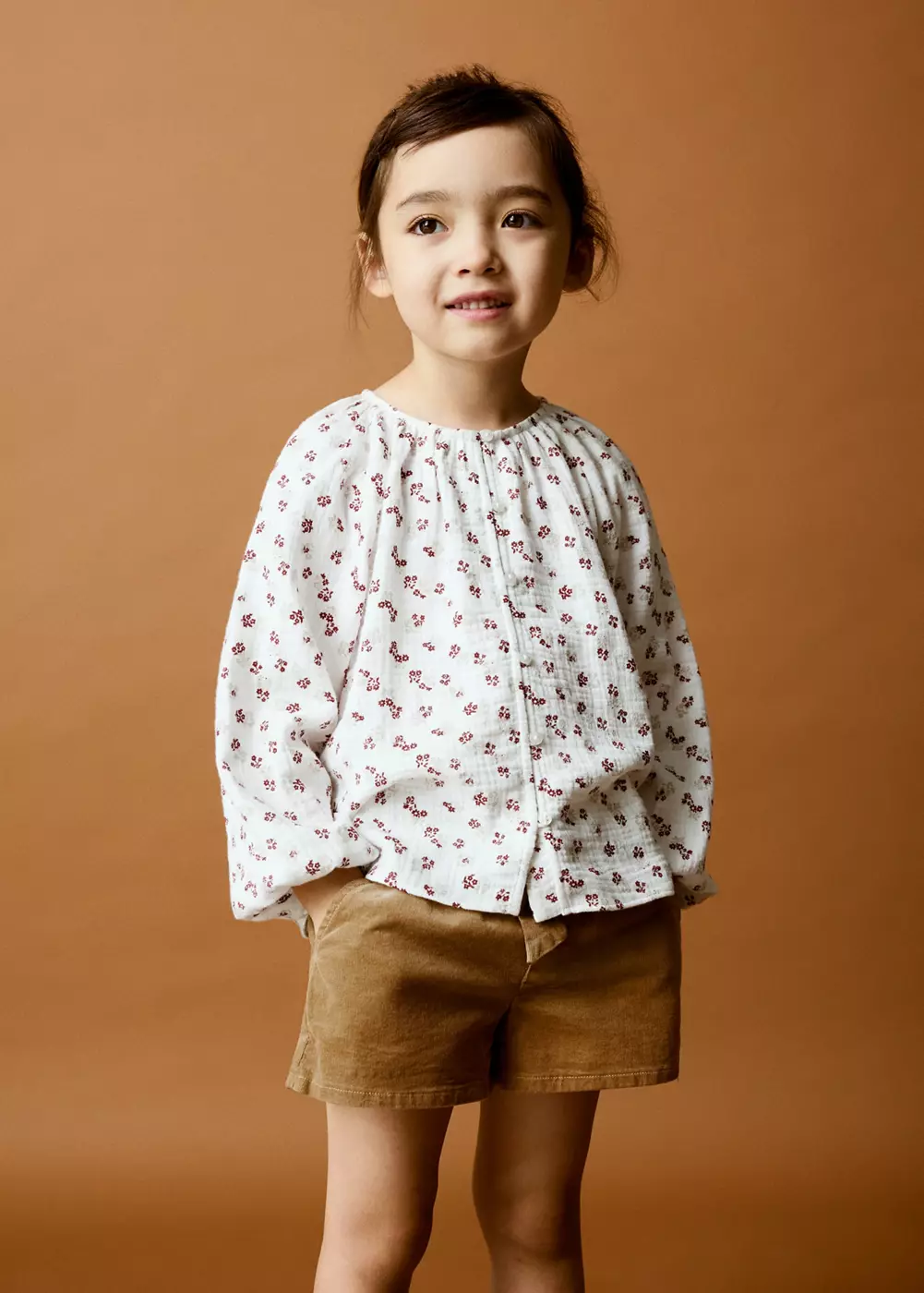 Blouse en imprimé floral, MANGO BABY