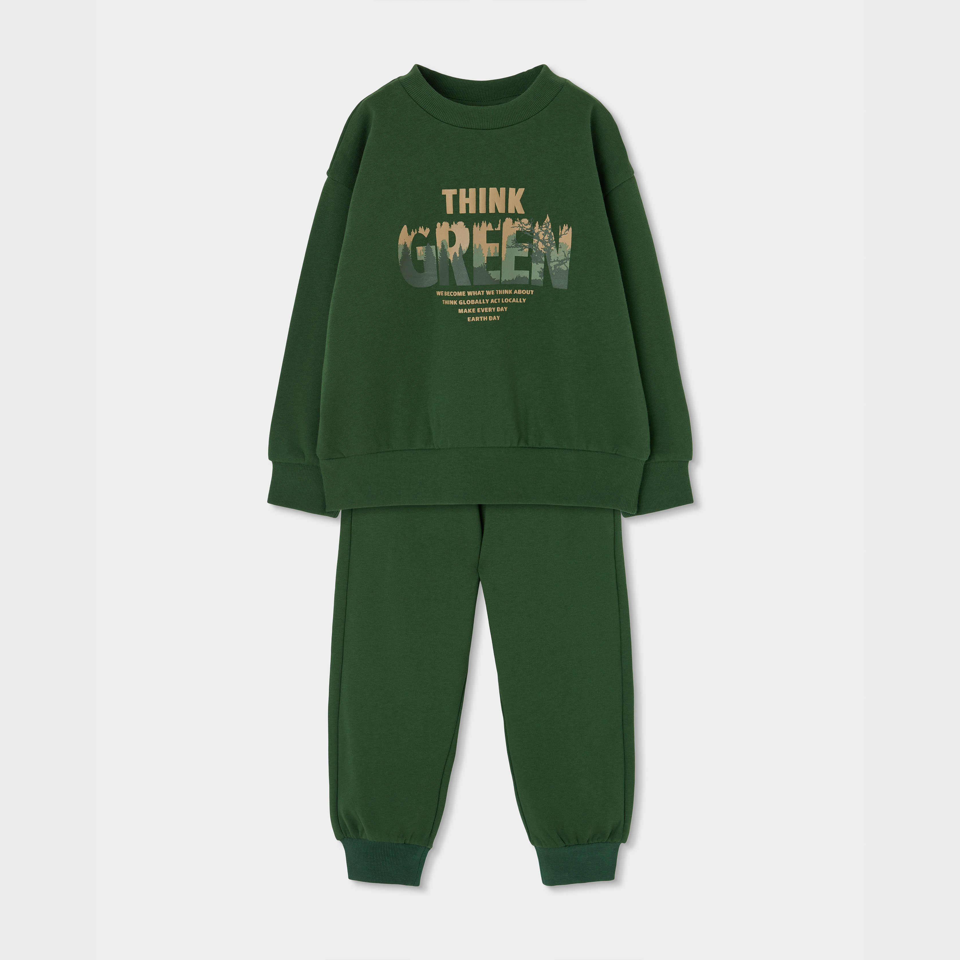 Ensemble garçon maille imprimé Think Green, BOBOLI