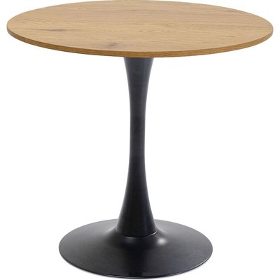 Table Schickeria 80cm chêne et noire KARE DESIGN